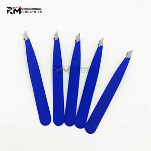 ชุดแหนบคิ้ว RMI รุ่นยอดนิยม สีเคลือบผงสีน้ำเงิน / ปลายสแตนเลสสีเงิน ชุดแหนบปลายแหลมแบบคอมโบ - Product Image 3