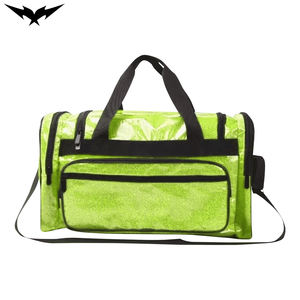 Bolsa de gimnasio plegable de gran capacidad Unisex, equipaje de lona impermeable con logotipo personalizado y forro de poliéster brillante para viajes - Product Image 3