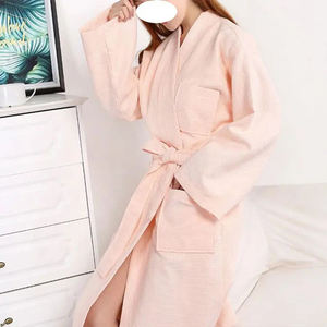 Hotel Spa Baño Batas Waffle Collar Microfibra Waffle Albornoz - Product Image 2