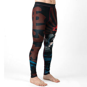 Ropa activa de color sólido para hombre, mallas de secado rápido, pantalones deportivos elásticos MMA BJJ, polainas para hombre a la venta ahora - Product Image 2