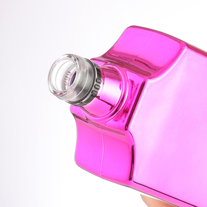 500ml Transparent <strong>Empty</strong> <strong>Rectangular</strong> Wine Vodka Whiskey Brandy <strong>Glass</strong> <strong>Bottle</strong> with Stopper - Product Image 2