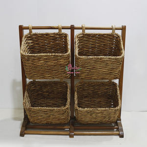 Revistero de ratán tejido a mano Artex Dong Thap Vietnam, pantalla Natural decorativa para sala de estar y salón - Product Image 1