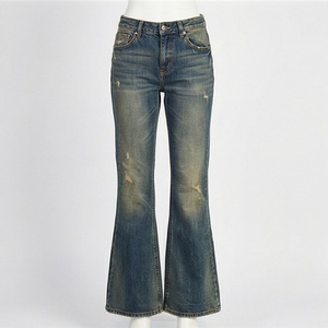 Pantalones de Mujer de Cintura Alta, Sin Costuras, Estilo Campana, Nuevos, Talla Grande, Casuales, de Frente Plano, a la Moda, Color Personalizado, Pantalones de Invierno - Product Image 1