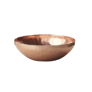 Bol à mélanger rond en cuivre martelé, bol de service pour salade, pour la maison et la cuisine des hôtels - Product Image 3