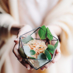 Terrario de Vidrio Geométrico Metálico en Forma de Esfera, Decoración para el Hogar, Dorado Vintage, Personalizable, al Mejor Precio - Product Image 5