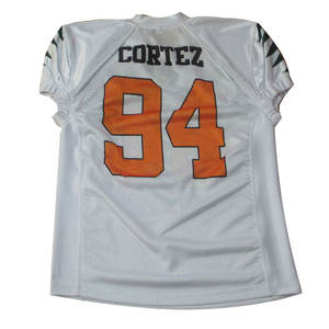 Maillot de football américain court personnalisé en gros pantalon uniforme respirant nouveau design chemise à sublimation pour jeunes adultes - Product Image 2