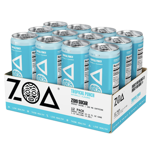ZOA <b>Zero</b> <b>Sugar</b> White Tropical Punch Energy Drink Can Wholesale Supplier - Product Image 1