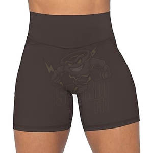 Pantalones cortos para correr sin costuras de cintura alta para mujer, mallas de yoga para gimnasio y entrenamiento - Product Image 3