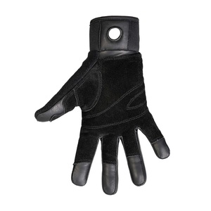 Guantes Masters para Descenso en Rappel, Guantes Negros para Cuerda Rápida, Guantes de Seguridad con Palma Reforzada de Cuero Genuino - Product Image 3