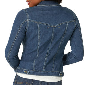 Veste en jean à manches longues décontractée pour femmes en gros respirant bas quantité minimale de commande chaud élégant meilleure qualité personnalisé femmes veste en jean - Product Image 2
