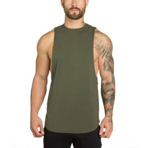 <b>Men's</b> Casual <b>Crop</b> <b>Top</b> Mesh Tank <b>Top</b> Gym Singlets Summer Wear High Quality 100% Cotton Customizable Sleeveless Breathable Crew - Product Image 4