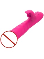 10-Gang Vibrations-G-Punkt-Klitoris-Stimulator Stoßender Rabbit-Vibrator USB-Aufladbar Ohne Gleitmittel für Frauen-Masturbation
