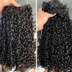 เครื่องทำผมชาวกัมพูชาแบบไม่ผ่านกระบวนการผมเรมี่ผมหยิกแบบชาวเวียดนามช่อสองชั้นหนังกำพร้าที่เชื่อถือได้ - Product Image 3