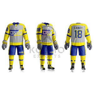 Meilleures ventes confortable équipe de hockey sur glace uniforme sur mesure avec Logo Sublimation Set Style - Product Image 6