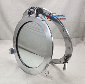 Aluminum Modern Nickel Plated <b>Mirror</b> <b>Porthole</b> Wall Decor Handmade Long Life for Home & Office Wall Hanging - Product Image 4