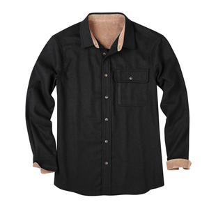 Professional Manufacturer Latest Fashion Long Sleeve Solid Color Male <b>Shirts</b> Casual Button Down <b>Flannel</b> <b>Shirt</b> <b>for</b> <b>Men</b> - Product Image 4