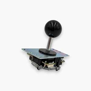 Juego de 2 Joysticks Sanwa Originales de Alta Calidad, Plateados con Punta de Bola Negra, Metálicos y Plásticos, con Cable, Sin Vibración, Envío Gratis para PC - Product Image 2