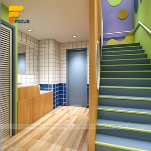 Muebles Coloridos para Pasillos de Preescolar, Almacenamiento de Pared Personalizado, Vitrina para Juguetes, <span class=keywords><strong>Centro</strong></span> de Aprendizaje Infantil, Accesorios de Juego para Interiores - Product Image 4