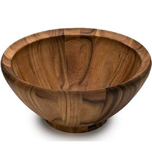 Nouveau traditionnel conçu bois de manguier Double ombre Fruits stockage bol Table de pique-nique bol décoratif mariage bonbons plat de service - Product Image 3