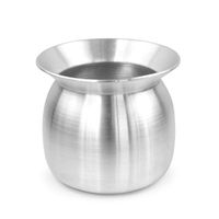 Lota classique en acier inoxydable Madraasi pour les rituels religieux hindous, utilisation à domicile ou au temple, capacité de 500 à 1000 ml