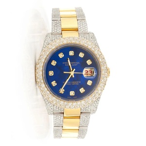 41mm gran fabricación hecha a mano famosa antigua de lujo VVS Moissanite diamante Icedout busto abajo Bling relojes para mujeres - Product Image 6