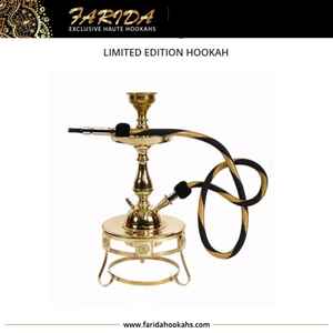 Cachimba de Lujo Premium Farida 2022, Mini Cachimba de Latón Macizo Hecha a Mano, Edición Limitada, Diseño Único con Técnica de Espejo, Gran Venta - Product Image 4