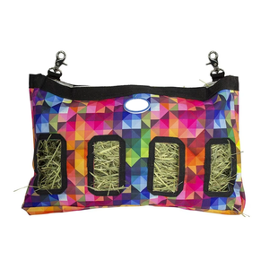Sac à foin en nylon de haute qualité avec sangles réglables et devant en maille pour économiser le foin Sac à nourriture pour animaux de compagnie Matériel solide - Product Image 2