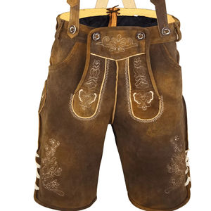 Pantalones de Cuero Bávaros Trachten para Hombre al por Mayor, Lederhosen Cortos para el Oktoberfest 2026 - Product Image 1