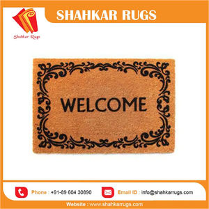 Modern Eco-Friendly <b>Large</b> Indoor/Outdoor Chevron Plush <b>Door</b> <b>Mat</b> 100% Natural Coir Weather Resistant Area Rugs Sets New Year's - Product Image 3