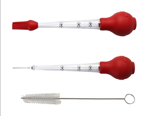 Inyector de Salsa de Carne de Pavo de Plástico Reutilizable Portátil y Fácil de Limpiar, Herramienta de Cocina - Product Image 1