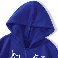 550 gram %100 Pamuklu Polar Nefes Alabilen Uzun Ömürlü Kışlık Premium Normal Kalıp Kapüşonlu Sweatshirt Özel Logo Baskılı Düz Renk Yıkanmış