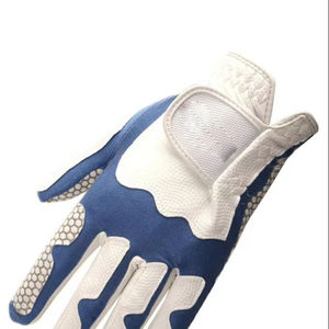 Prix usine Gants de golf en cuir Cabretta blanc Tissu respirant Logo personnalisé Matériau souple Gants de golf en peau de mouton durables - Product Image 3