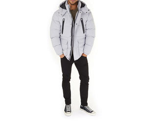 Wholesale Custom Logo OEM Print Winter Polyester Bubble <b>Jacket</b> <b>Men</b> Oversize Outdoor Zipper Waterproof <b>Soft</b> <b>Shell</b> Puffer <b>Jackets</b> - Product Image 2
