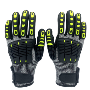 Guantes de cuero protectores para nudillos personalizados para hombre, microfibra sintética, antiimpacto, características de Anticuto, ropa de seguridad industrial - Product Image 4