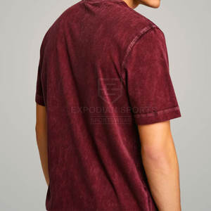 Concevez votre propre logo Hommes Oversize Acid Wash T-shirts Casual Wear Dernière conception 100% coton Eco-Friendly O-Neck - Product Image 4