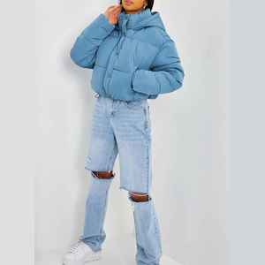 Chaquetas Cortas de Invierno para Mujer a Precios Económicos, Estilo Personalizado, Chaqueta Corta Acolchada de Manga Larga para Mujer, Diseño OEM - Product Image 5