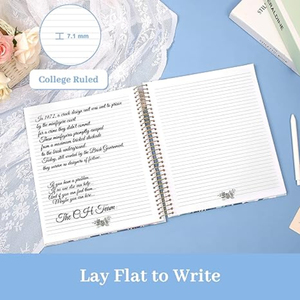 Custom <strong>Printed</strong> <strong>Hardcover</strong> Spiral Notebook Prayer Sermon Journal with <strong>Bible</strong> Features - Product Image 6