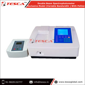 Exportateur indien de spectomètre à Double faisceau (bande passante Variable) modèle exclusif avec système Peltier et Sipper - Product Image 2