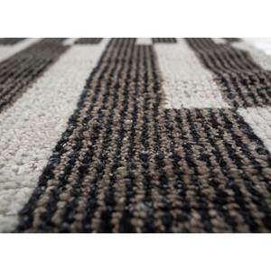 AKWL-1659 Alfombra de Lana Anudada a Mano, Diseño Geométrico Gris y Negro, para Sala de Estar, Pasillo, Entrada, Estilo Rompecabezas Rectangular, Nueva - Product Image 3