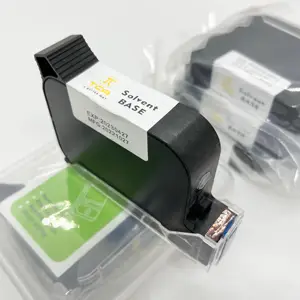 TCA Solvent Based Ink Cartridge 12.7mm Fast Dry Black Ink Cartridge for TIJ Inkjet Printer