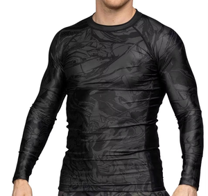 Custom Bjj Shirt <b>Surf</b> Polyester Rash Guard Long <b>Printed</b> Sleeve Sublimated Rash Guard Upf protection Uv Mma Rash Guard for Men - Product Image 1