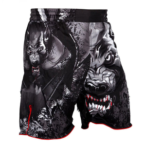 Shorts MMA sublimés à double doublure, design personnalisé, qualité supérieure en nylon et élasthanne, shorts fendus, shorts MMA vierges pour hommes - Product Image 1