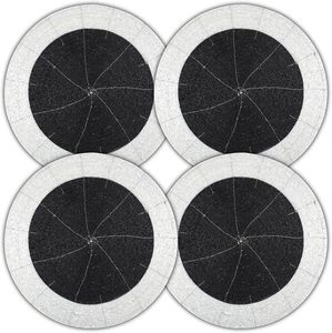 Best Theme Design Rounded Tableware Decorative <b>Placemat</b> Glass <b>Beads</b> Place Mat for Parties and Other Functions - Product Image 3