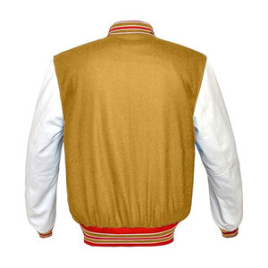 Chaqueta con letras con estilo para hombre de alta calidad, diseño único, chaqueta con letras de manga de cuero de gran calidad para hombre - Product Image 3