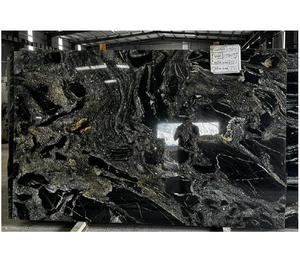 Dalles de pierre noire Cosmo directement de l'usine, avec dimensions et épaisseurs personnalisées, pour revêtements de sol, panneaux muraux, escaliers, dessus de table d'hôtel, design moderne - Product Image 3