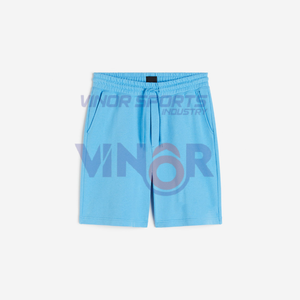 กางเกงขาสั้นออกกำลังกายผ้าฝ้ายระบายอากาศมีกระเป๋าของผู้ชายกางเกงขาสั้นพิมพ์ลายแบบยับทำจาก100% - Product Image 6