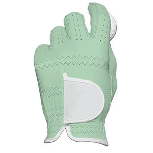 Guante de golf de cuero Cabretta rosa claro Premium Diseño transpirable con correa ajustable Accesorio de ropa suave y de tendencia - Product Image 1