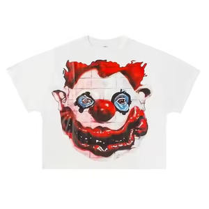 100 coton hommes graphique imprimé t-shirt blanc brodé haute qualité hommes imprimé Polyester hommes chemise Stock - Product Image 2