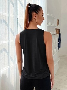 เสื้อแขนกุดออกกำลังกายแขนกุดสวมใส่สบาย, เสื้อกล้ามถักเข้ารูปพอดีตัวดีไซน์ใหม่2025 - Product Image 2