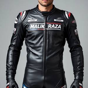 ชุดแข่งมอเตอร์ไซด์พร้อมโคกดีไซน์แอโรไดนามิกส์การป้องกันคอหนังแท้ sportbikers สเปคที่กำหนดเองได้รับการรับรองความปลอดภัย - Product Image 4